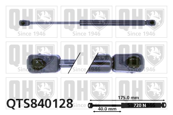 QUINTON HAZELL Газовая пружина, крышка багажник QTS840128